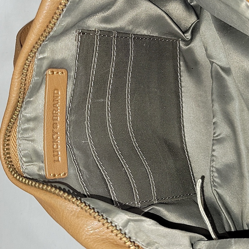 Lucky Brand Tan Leather Crossbody Bag - Picture 13 of 13